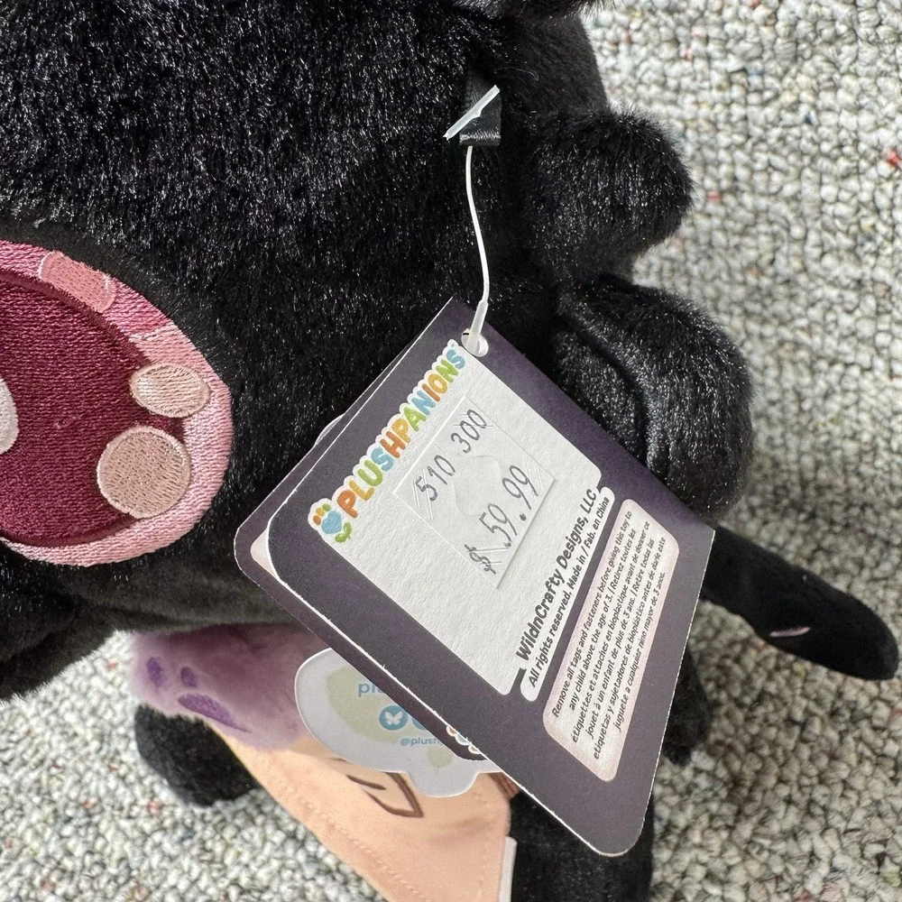 Plushpanion Monty Mothman Eclipse Pals Edition With Props Black NWT